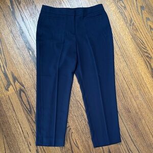 B25 J. Crew 365 12 Women Elegant Navy Ankle Pants Office Formal Prep Business
